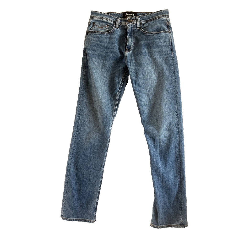 Revtown Jeans Mens 30x30 Sharp Decade Denim Stretch Medium Wash Whiskered